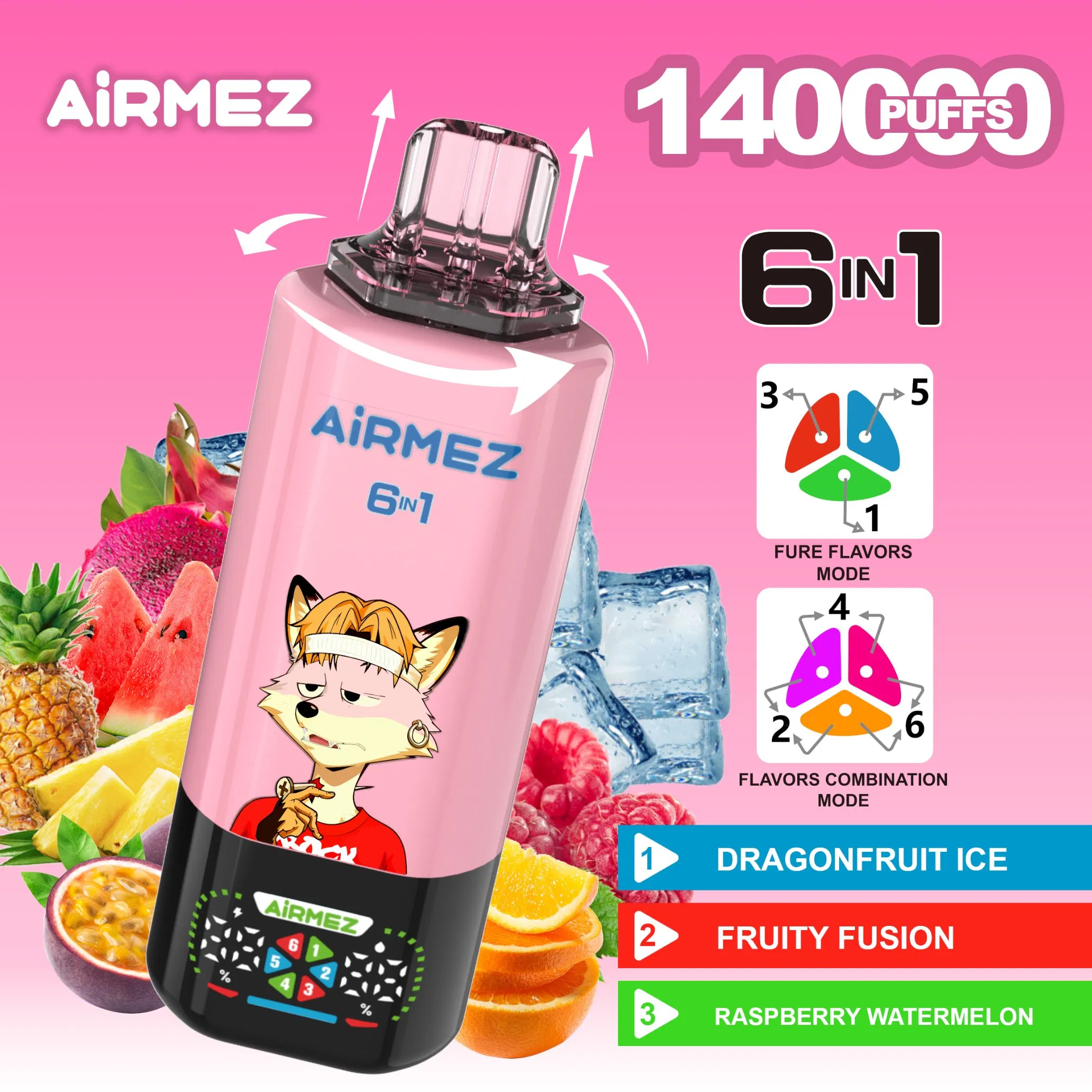 Airmez Vape 6 IN 1 140K Puffs eu Poland Warehouse high quality