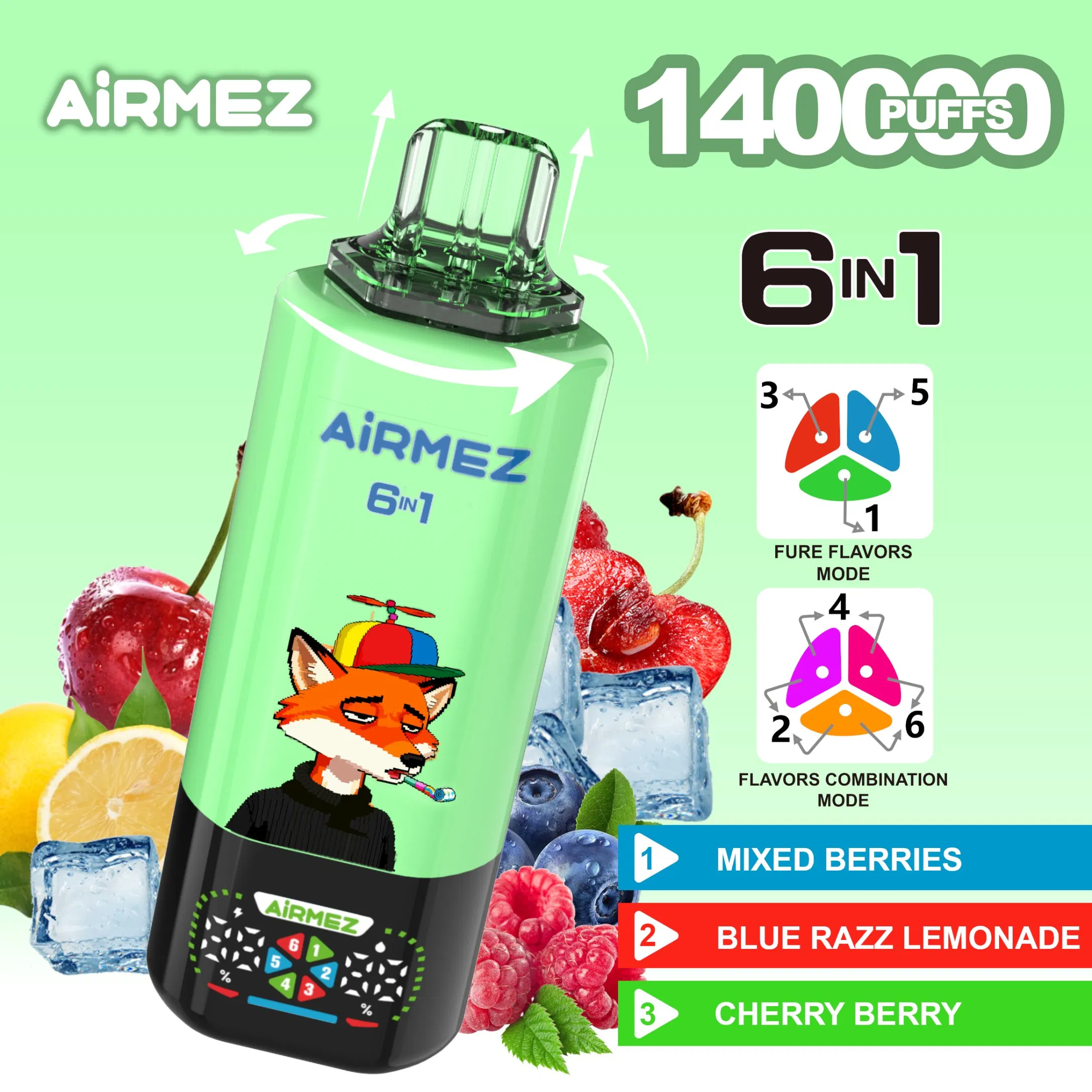 Airmez Vape 6 IN 1 140K Puffs eu Poland Warehouse best